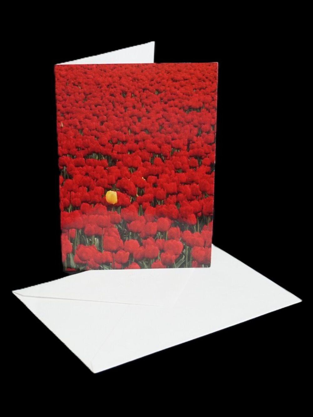 Vintage Hallmark Avanti Happy Birthday Greeting Card Tulips